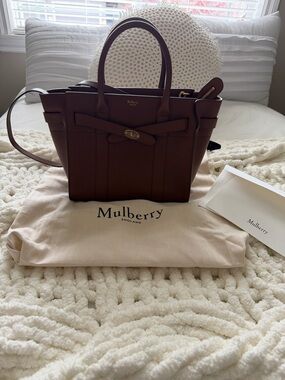 Mulberry Brown Small Bayswater Tote with Gold Hardware